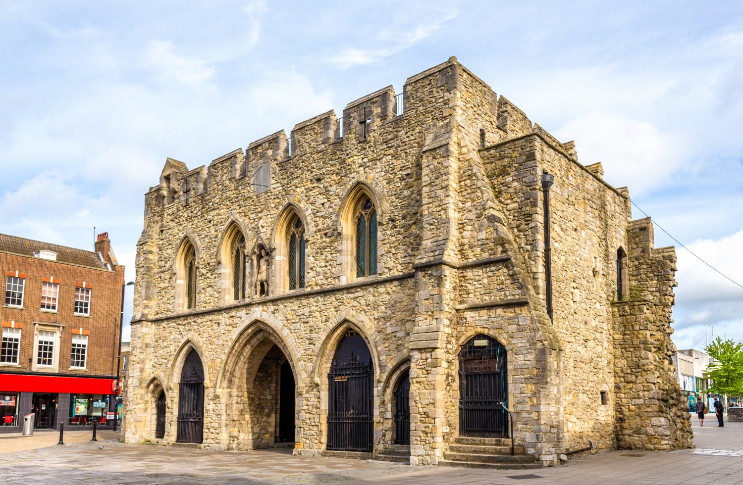 An image depicted the Southampton Bargate historic structure in the city centre of Southampton